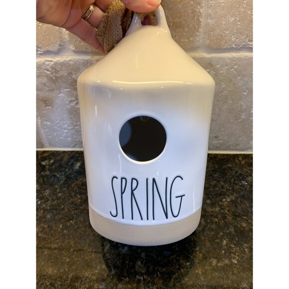 Rae Dunn Ceramic Spring Birdhouse - NWOT - Picture 3 of 4